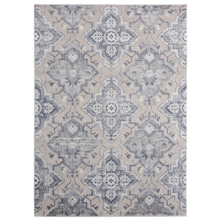 Manmade Cascades Leavenworth Blue Area Rectangle Rug 7 ft. 10 in. x 10 ft. 6 in. MA3084359